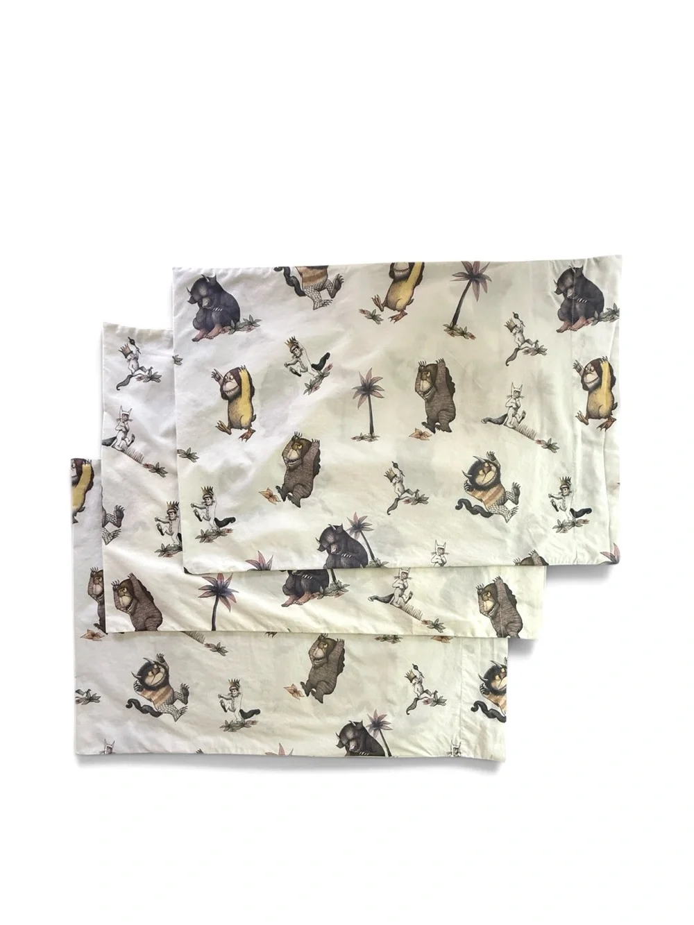 Pottery Barn Kids Where The Wild Things Are Pillowcases Standard Size - 3 Cases